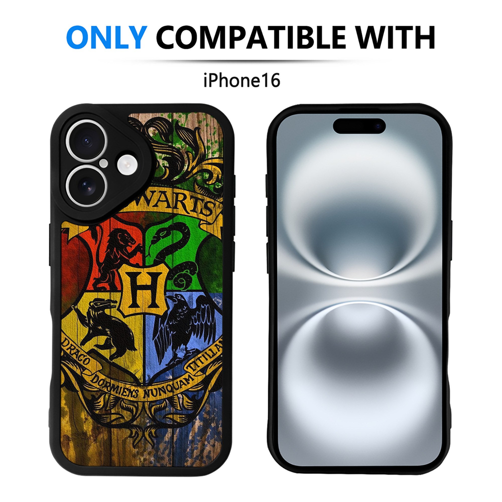 （画像用） Harry Potter ハリー・ポッターシリーズ 【iPhone 16シリーズ対応】シリコンスマホケース（レザー調） 材質：シリコン